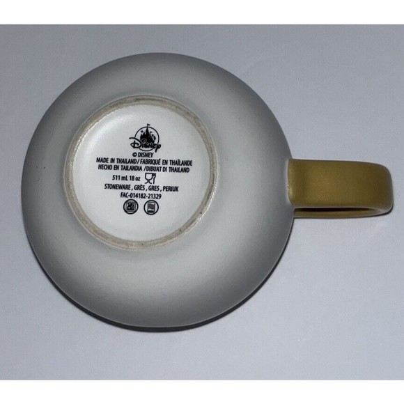 Disney Mickey Mouse Enjoy Mug White w/ Gold  Handle Coffee Mug‎ - Picture 7 of 7